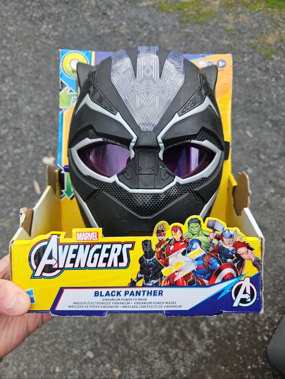 Marvel Avengers Black Panther Vibranium Power FX Mask NEW